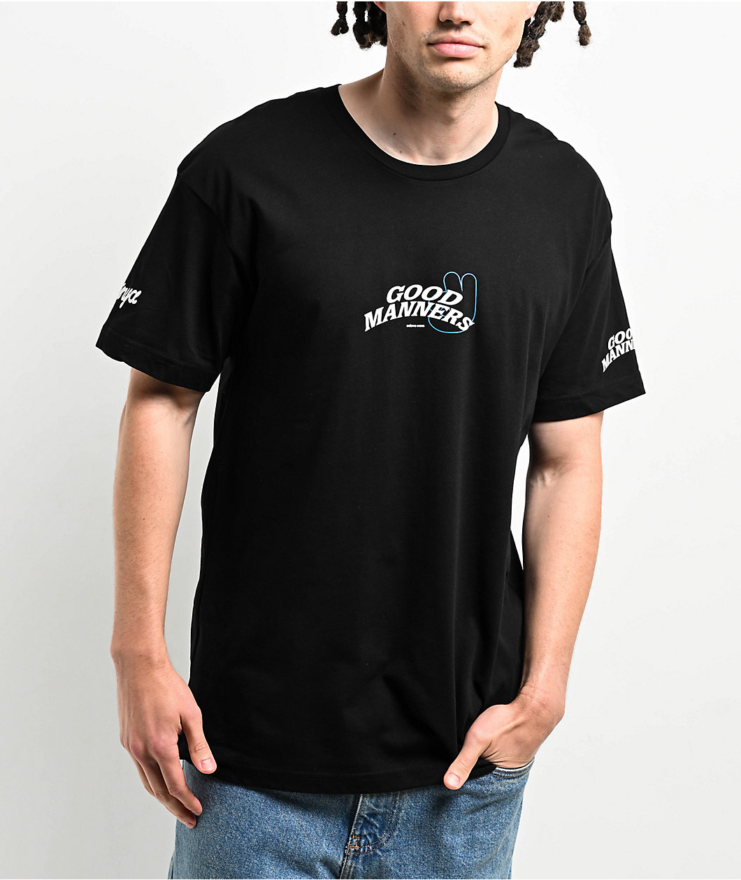 Shinya Beach Trip Black T-Shirt