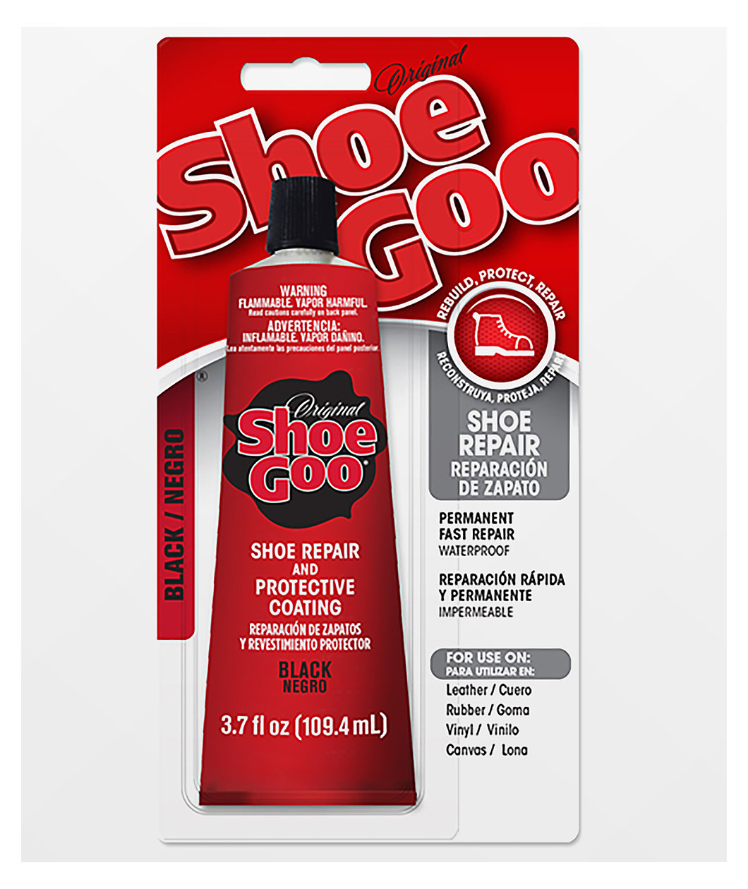 Shoe Goo Black 3.7 oz Shoe Repair Adhesive