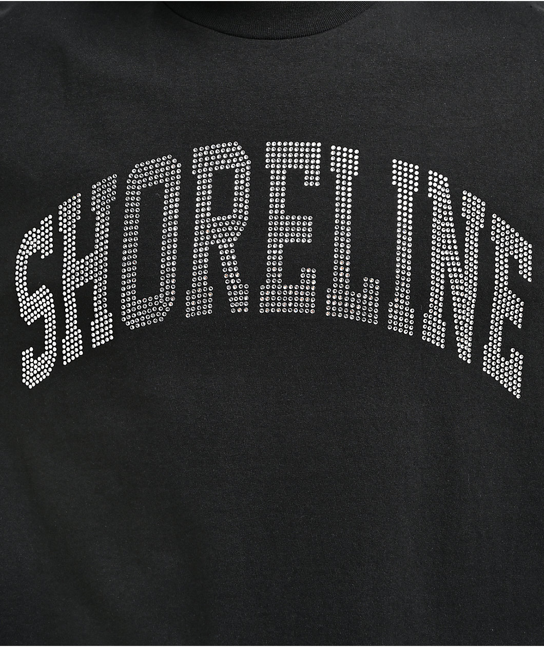 Shoreline Mafia Arch Rhinestone Black T-Shirt