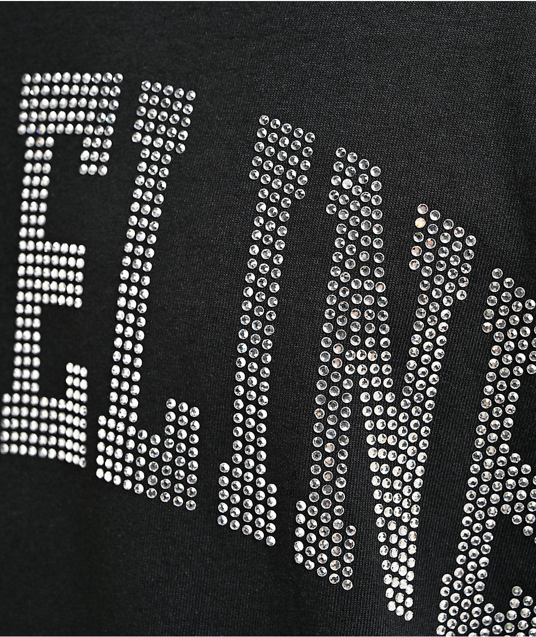 Shoreline Mafia Arch Rhinestone Black T-Shirt