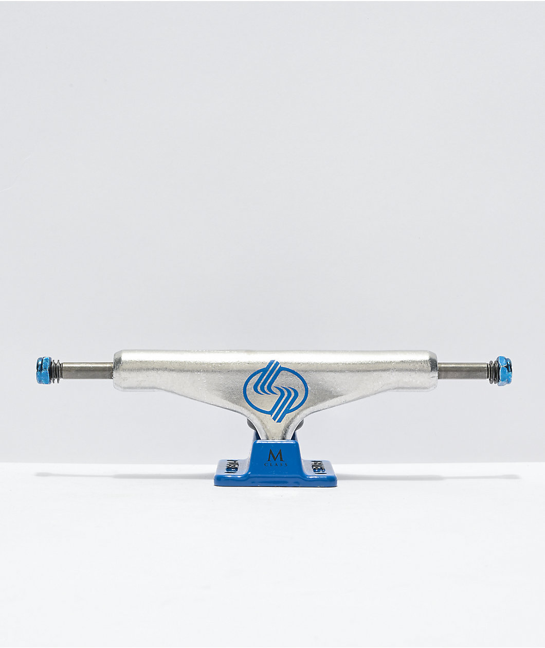 Silver M Class Blue & Polished Silver 8.5" Skateboard Truck