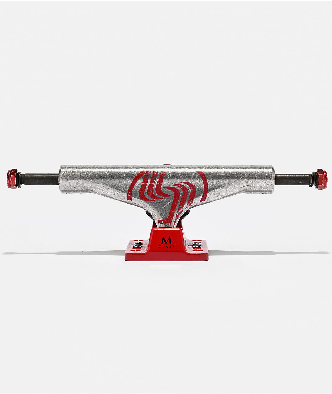 Silver M-Class Hollow 8.25" Raw & Red Skateboard Truck