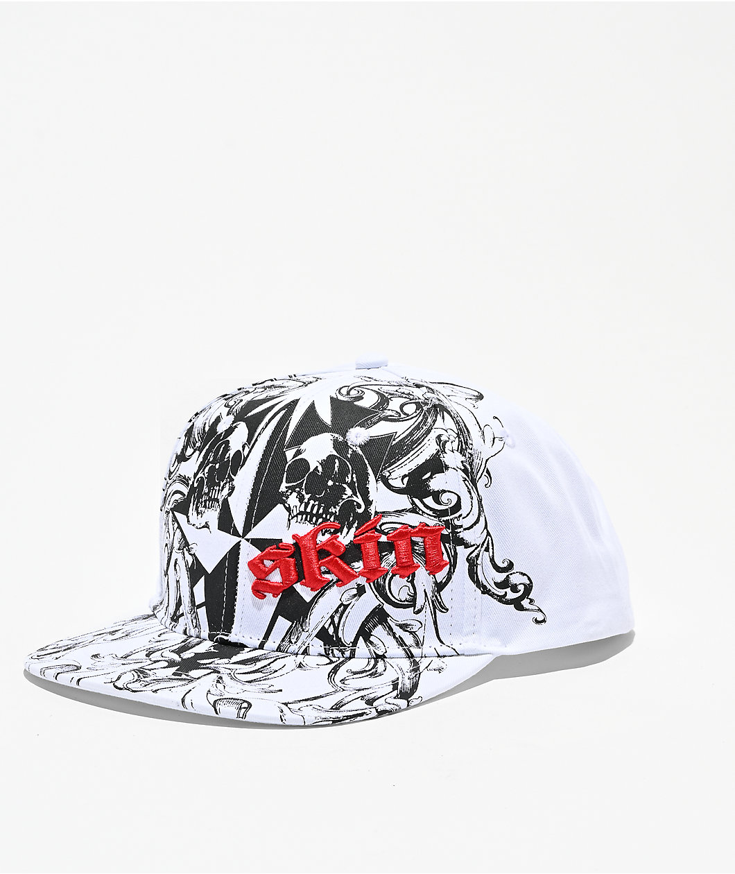 Skin Industries Apocalypse White Snapback Hat