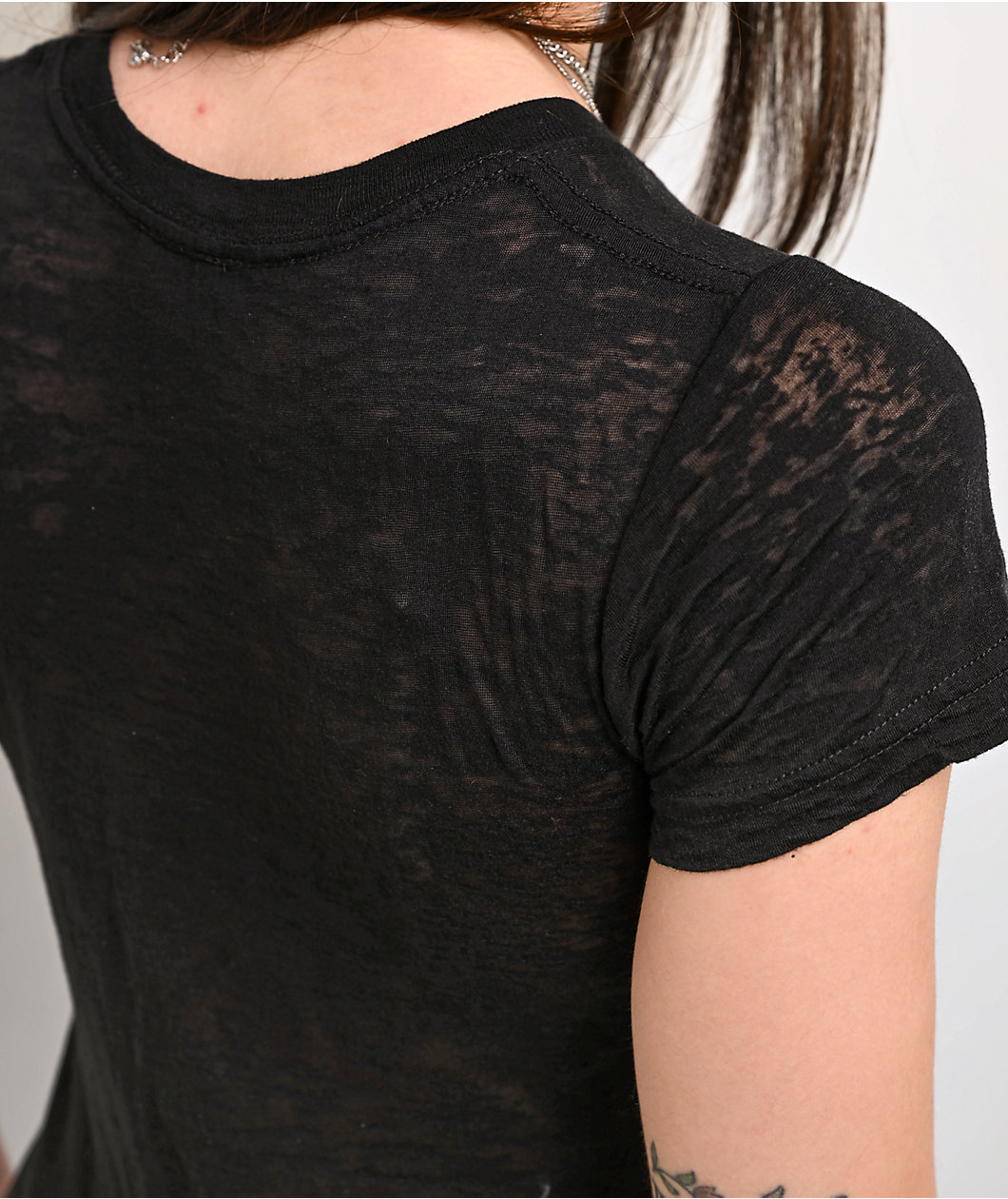 Skin Industries Cascade Black Burnout T-Shirt
