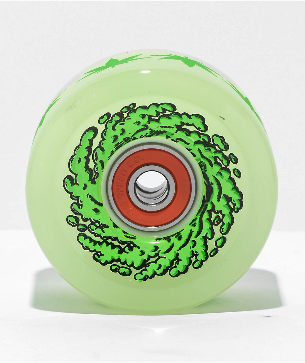 Slime Balls Light Ups 60mm 78a LED & Glow In the Dark Green Cruiser Wheels