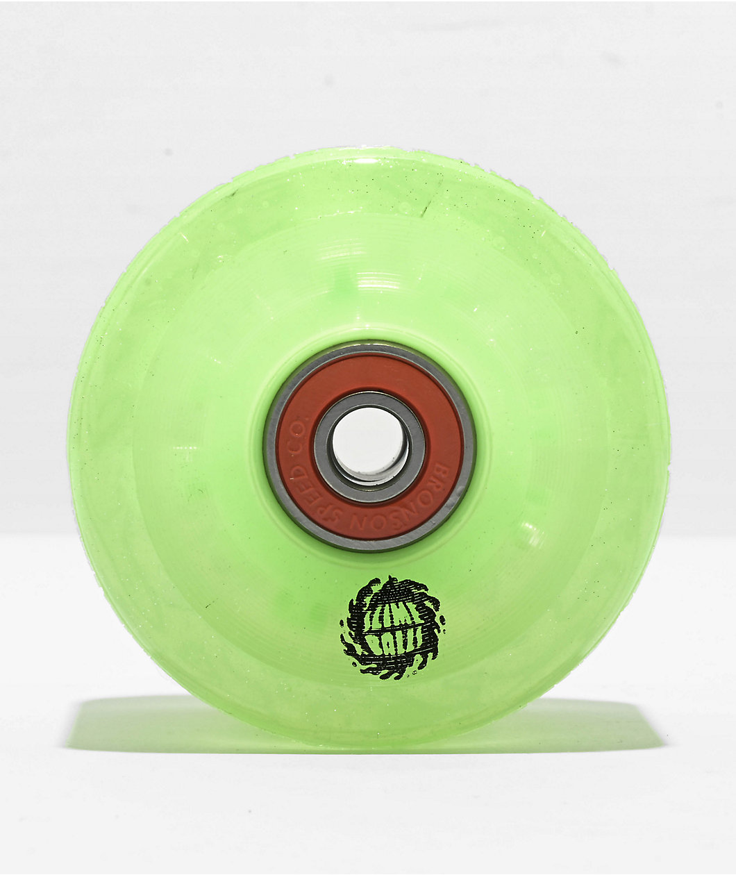 Slime Balls Light Ups LED 60mm 78A Green Glitter Cruiser Skateboard Wheels