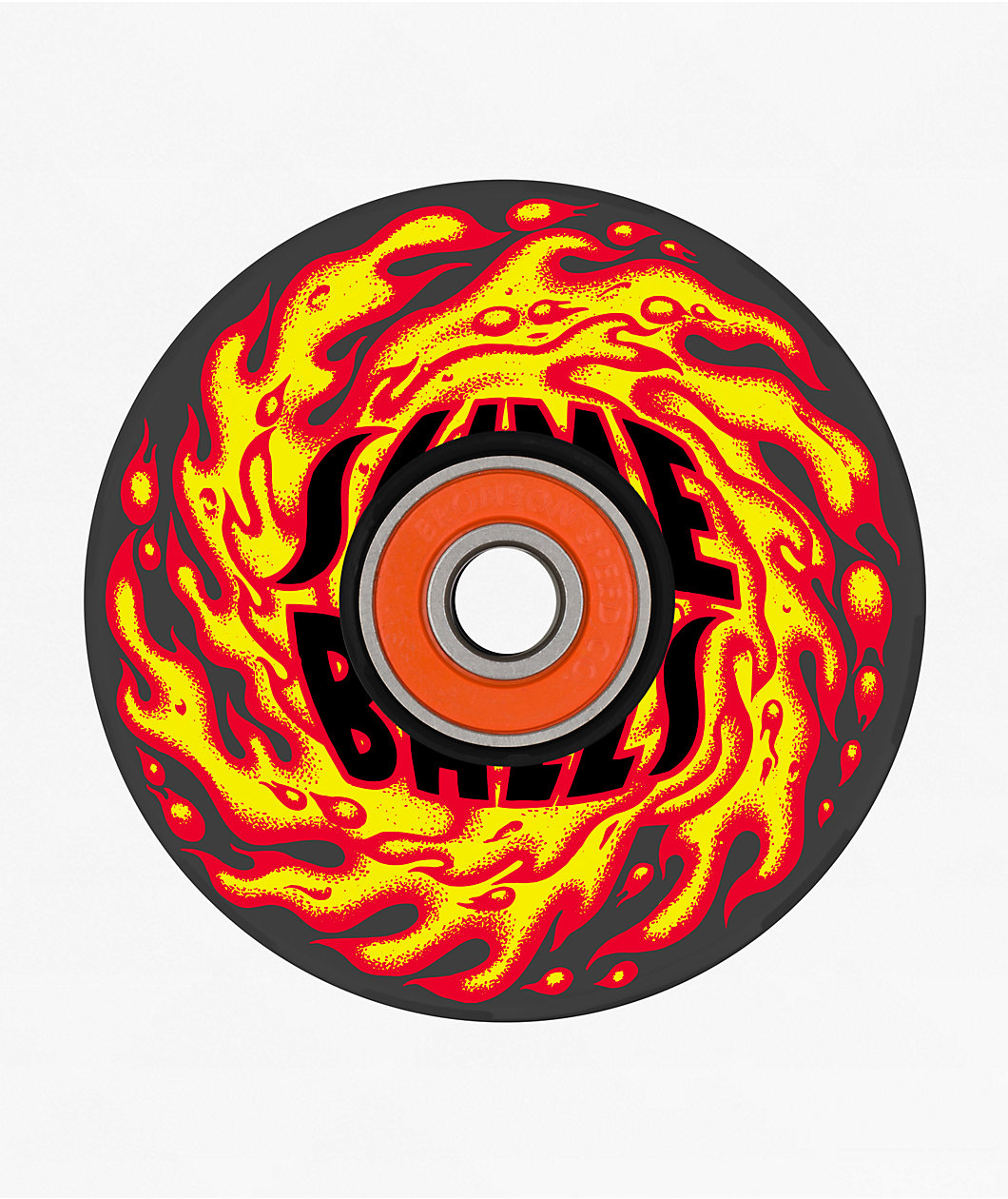 Slime Balls Light Ups LED Flame 66mm 78a Black Cruiser Skateboard Wheels