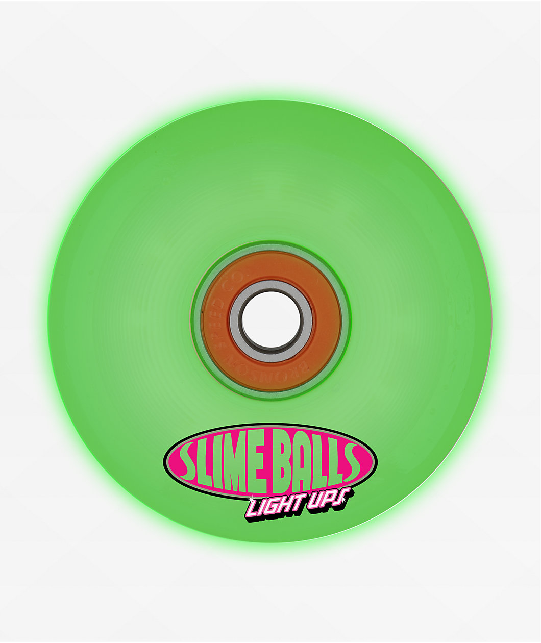 Slime Balls Light Ups LED Friends of Planet 66mm 78a Green Cruiser Skateboard Wheels