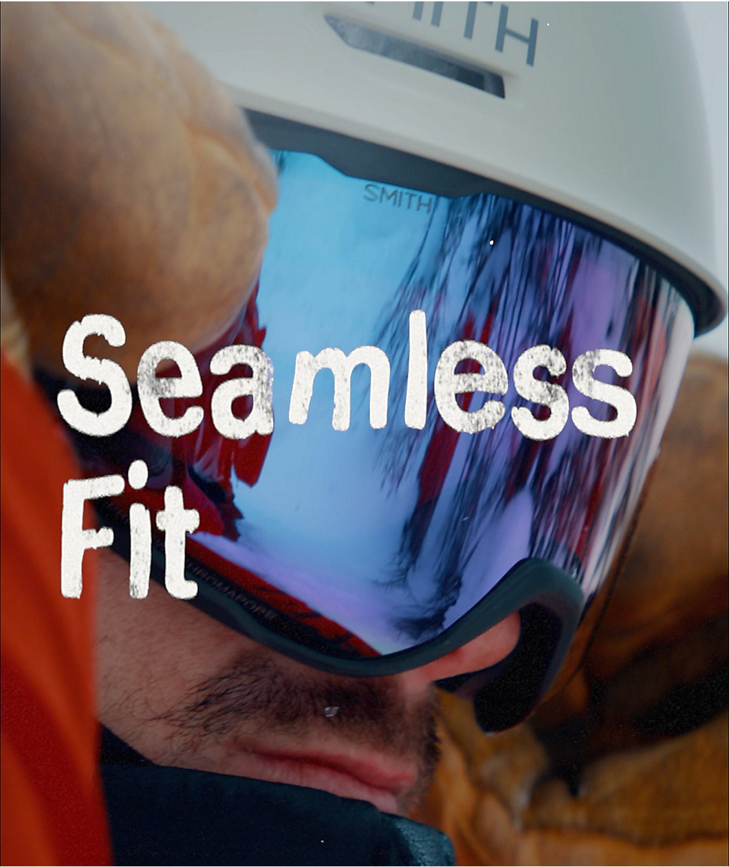 Smith Reason OTG Deep Plum Gradient & Red Sol-X Mirror Snowboard Goggles