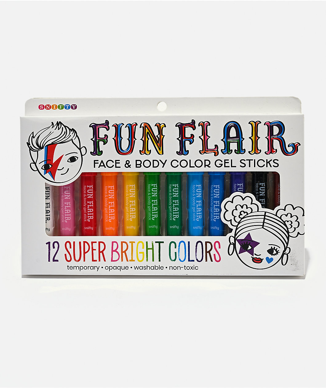 Snifty Fun Flair Face & Body Color Gel Sticks