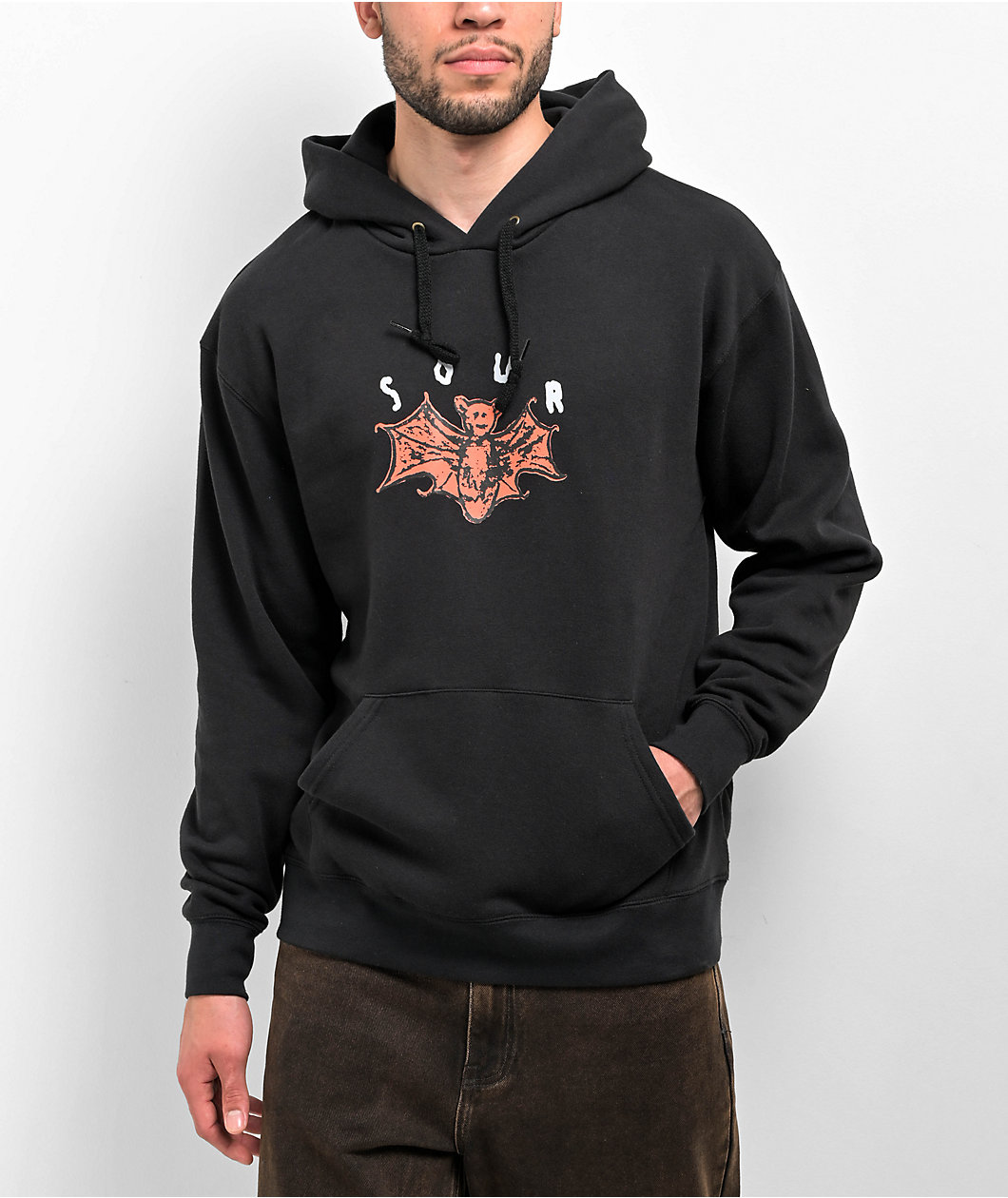 Sour Solution Sour Bat Black hoodie