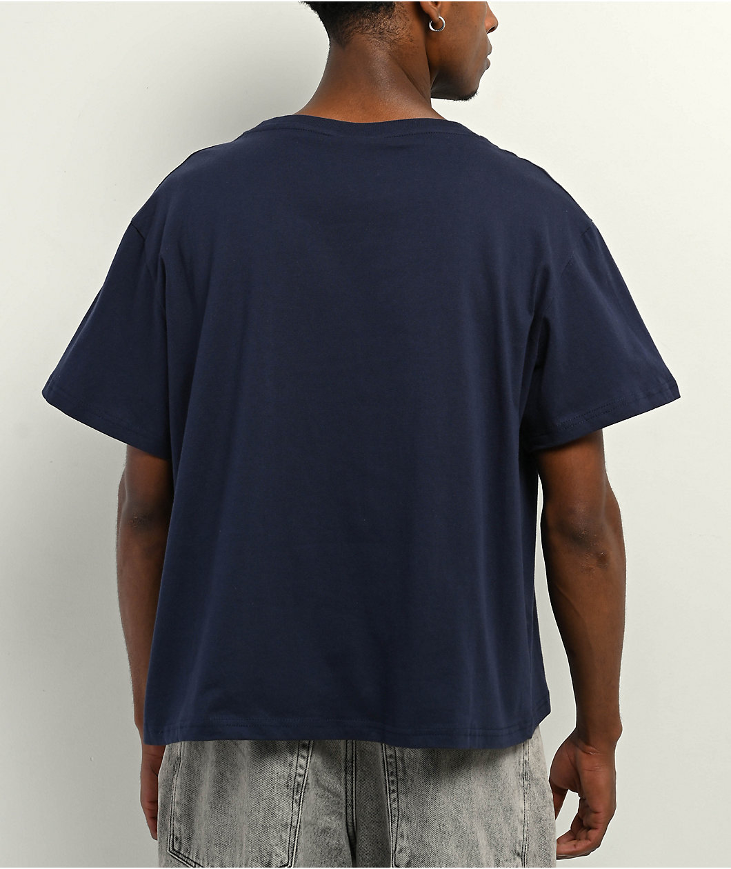 Southpole 125 Navy Boxy Crop T-Shirt