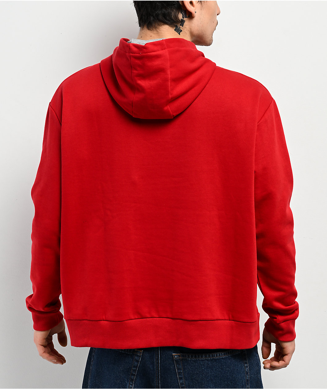 Southpole Logo Red & Grey Hoodie