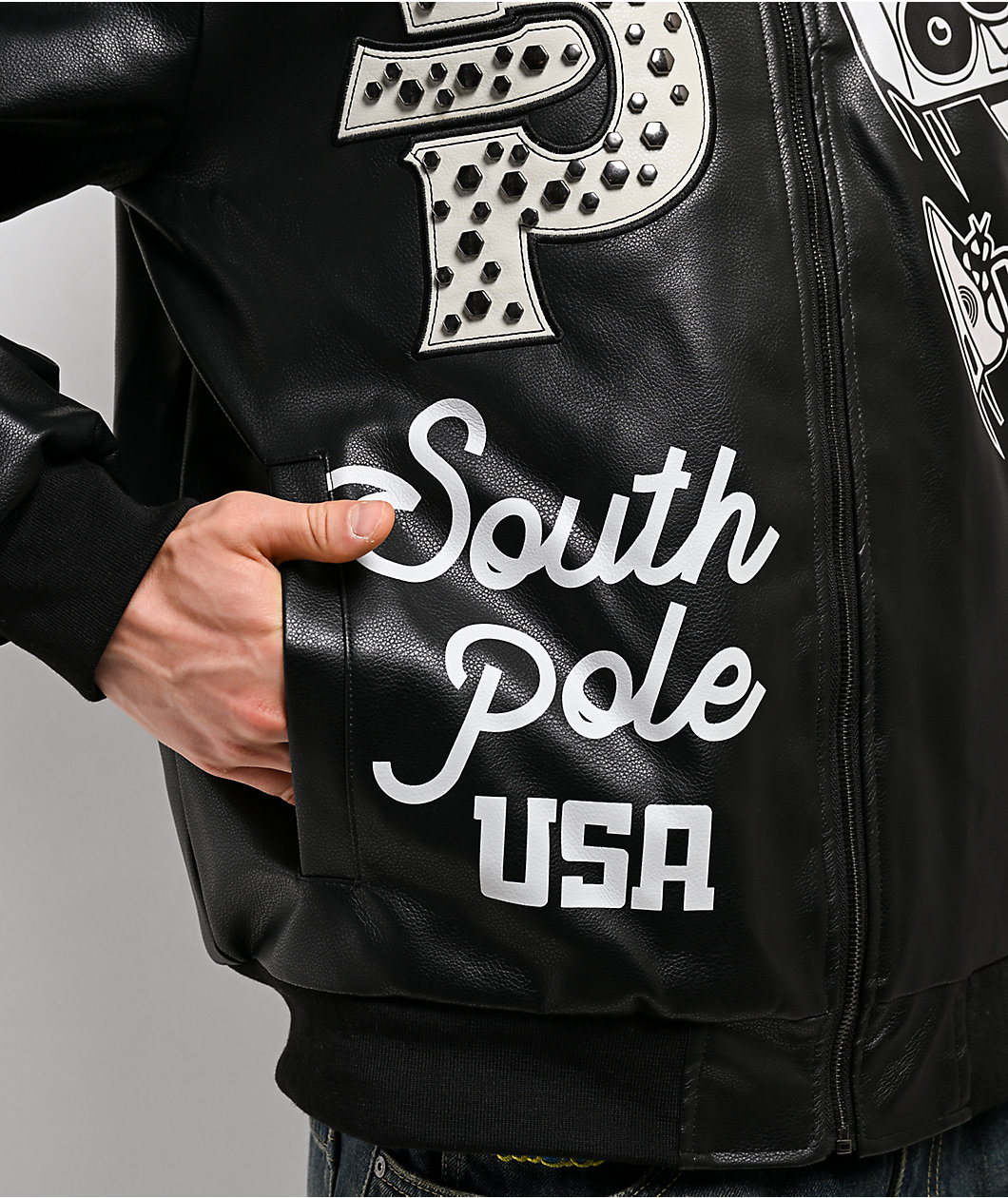 Southpole SP-91 Black Bomber Jacket