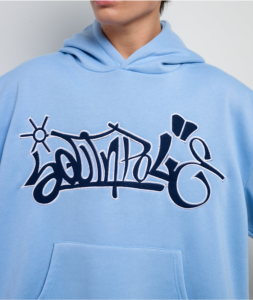 Southpole Tag Light Blue Hoodie