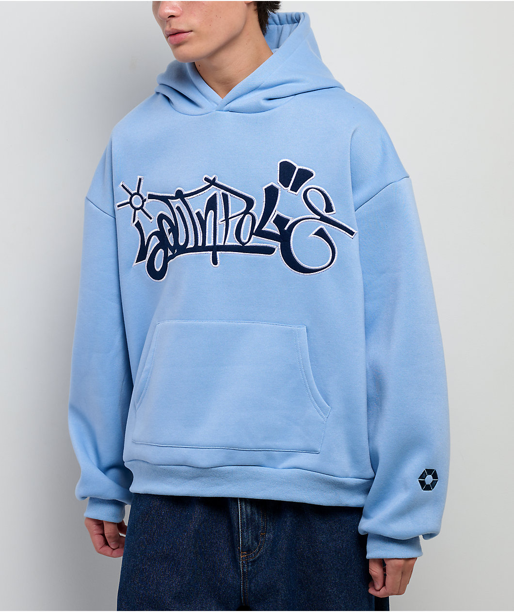 Southpole Tag Light Blue Hoodie