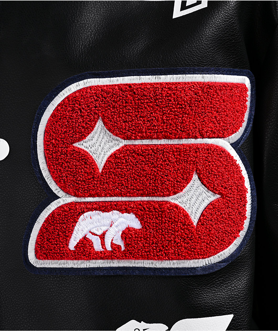 Southpole Varsity Black Bomber Jacket