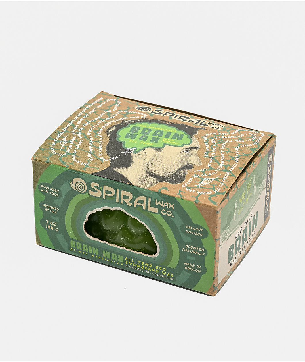 Spiral Brain All Temperature Eco Snowboard Wax