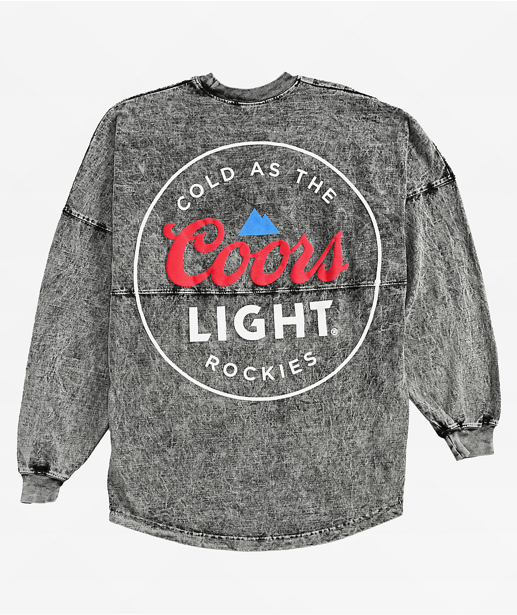 Spirit Jersey x Coors Light Grey Mineral Wash Long Sleeve T-Shirt