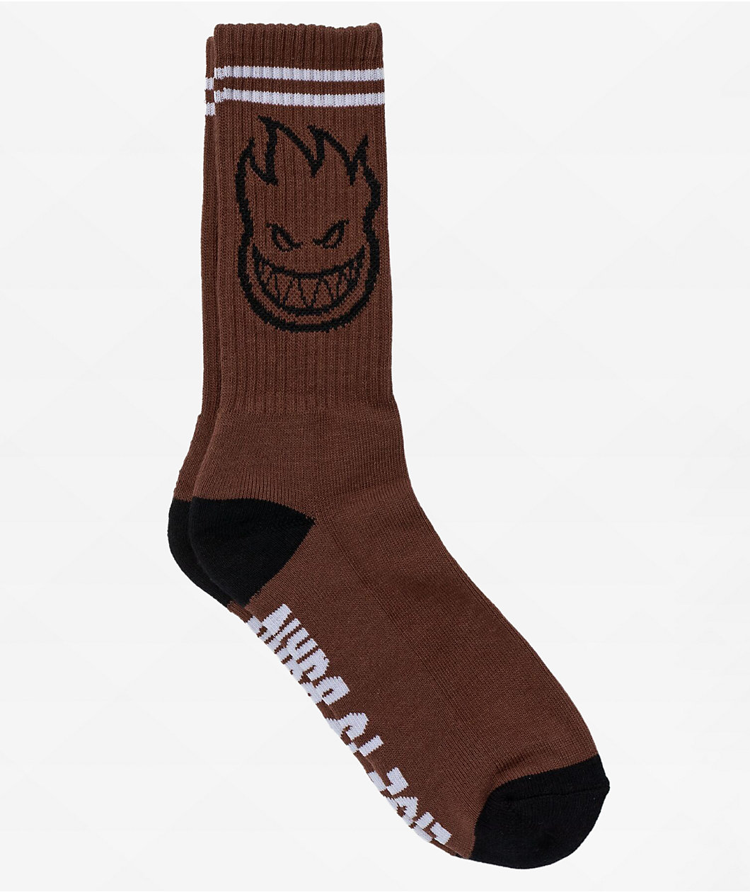 Spitfire Bighead Brown Crew Socks