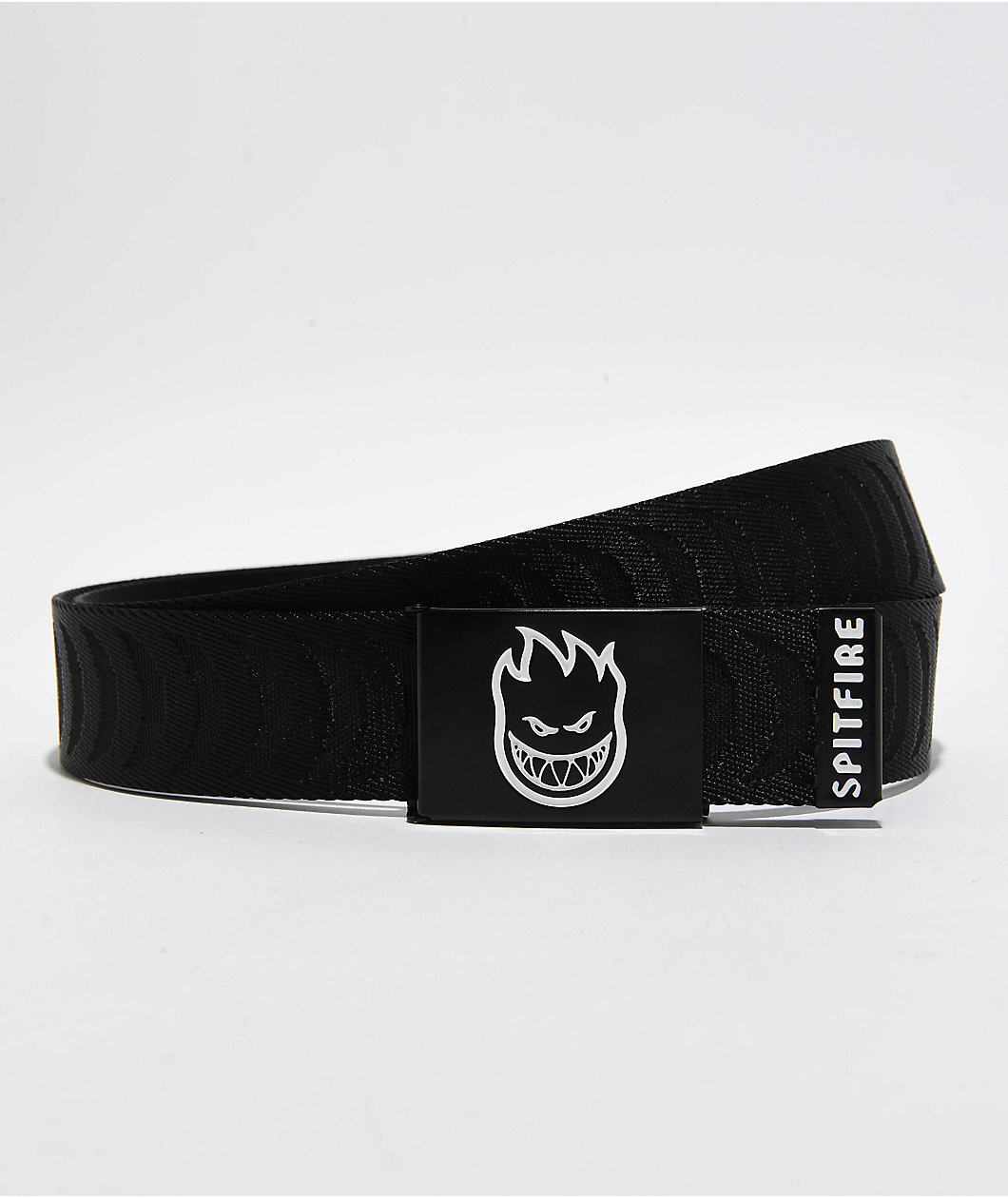 Spitfire Bighead Crescent Black Web Belt