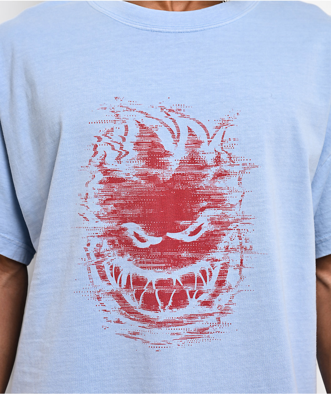 Spitfire Bighead Digidistort Blue T-Shirt