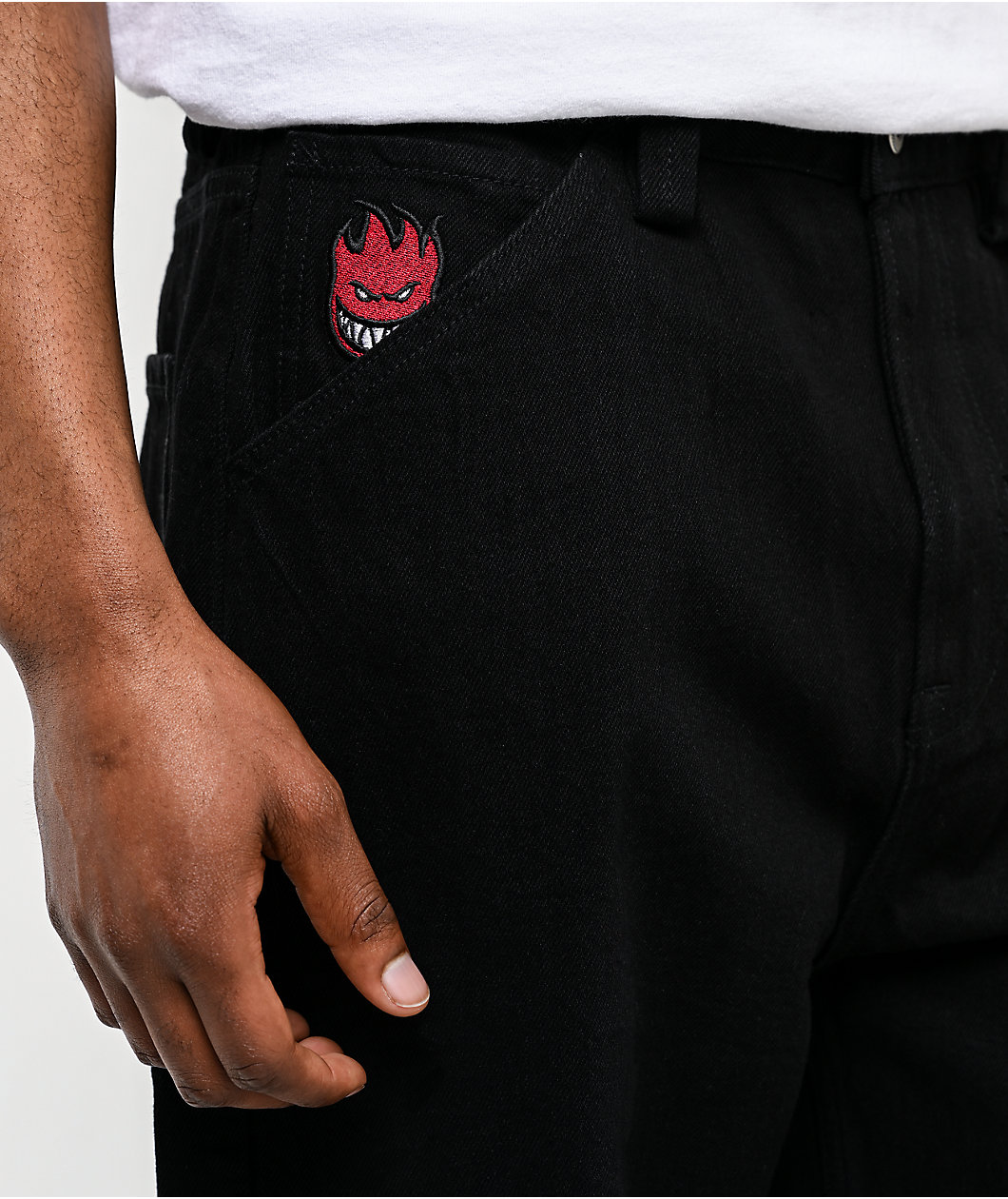 Spitfire Bighead Fill Black Loose Fit Jeans