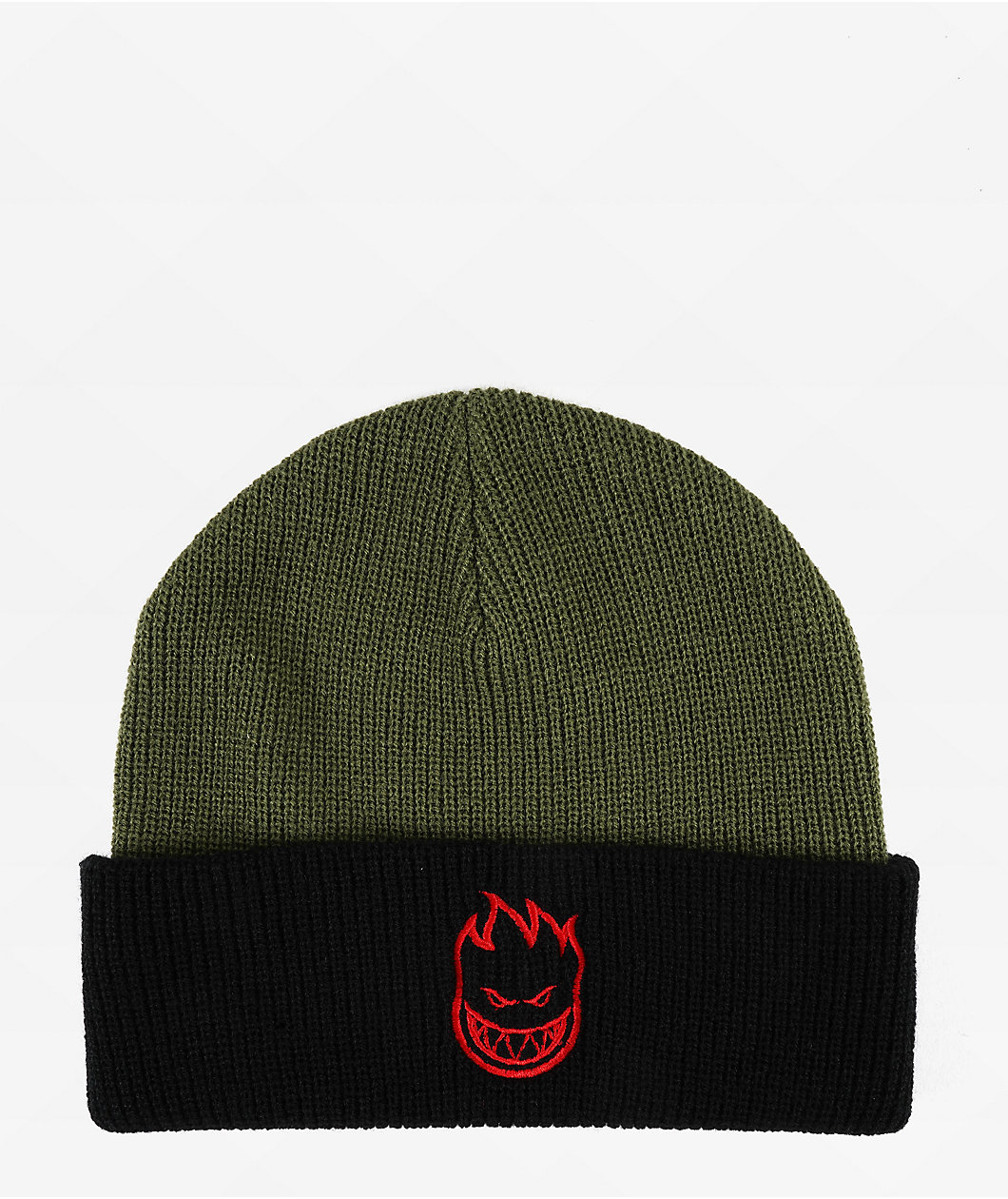 Spitfire Bighead Olive & Black Beanie