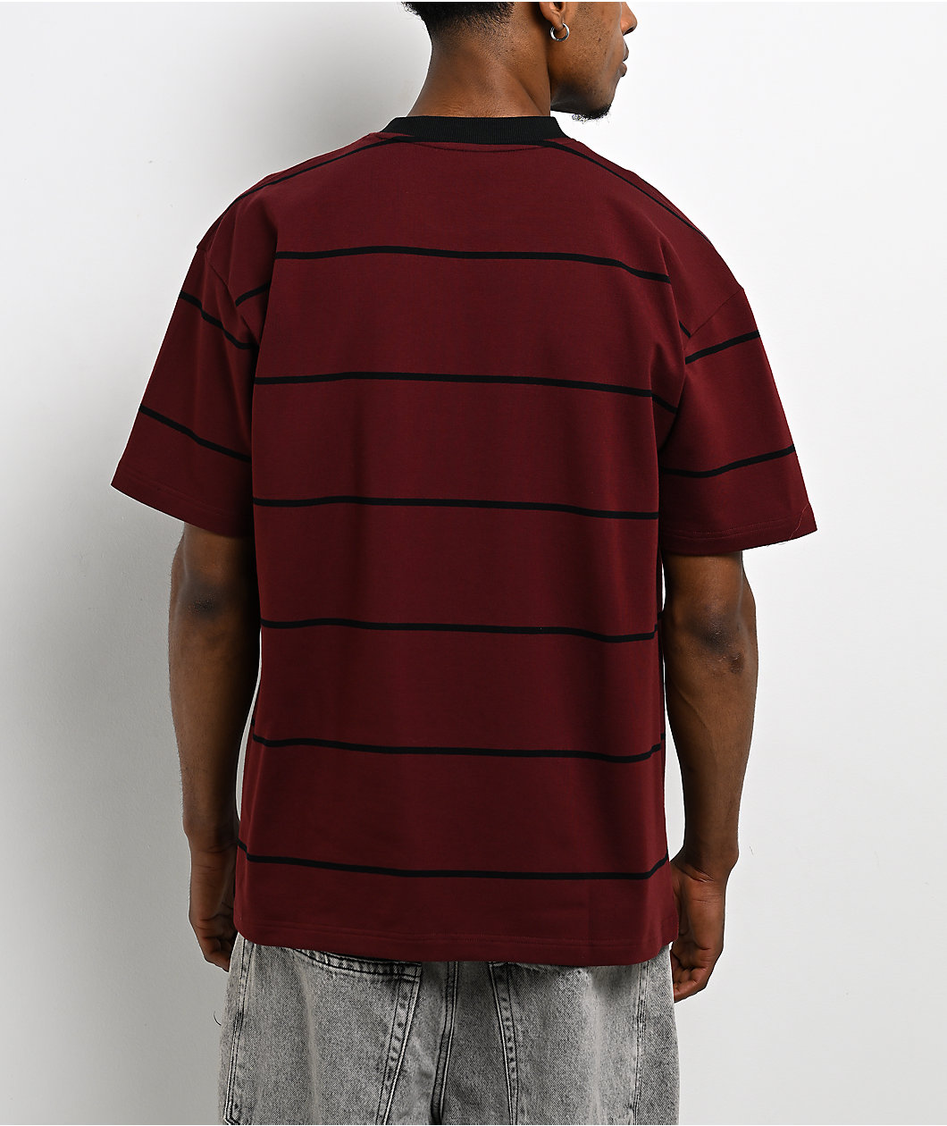 Spitfire Bighead Stripe Red Knit T-Shirt