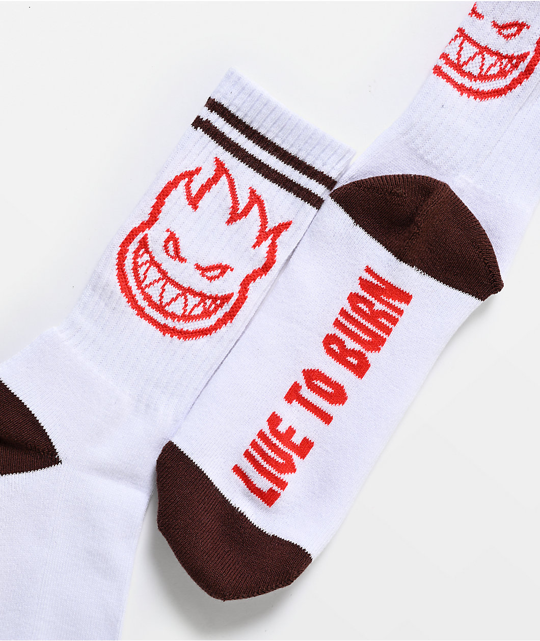 Spitfire Bighead White Crew Socks