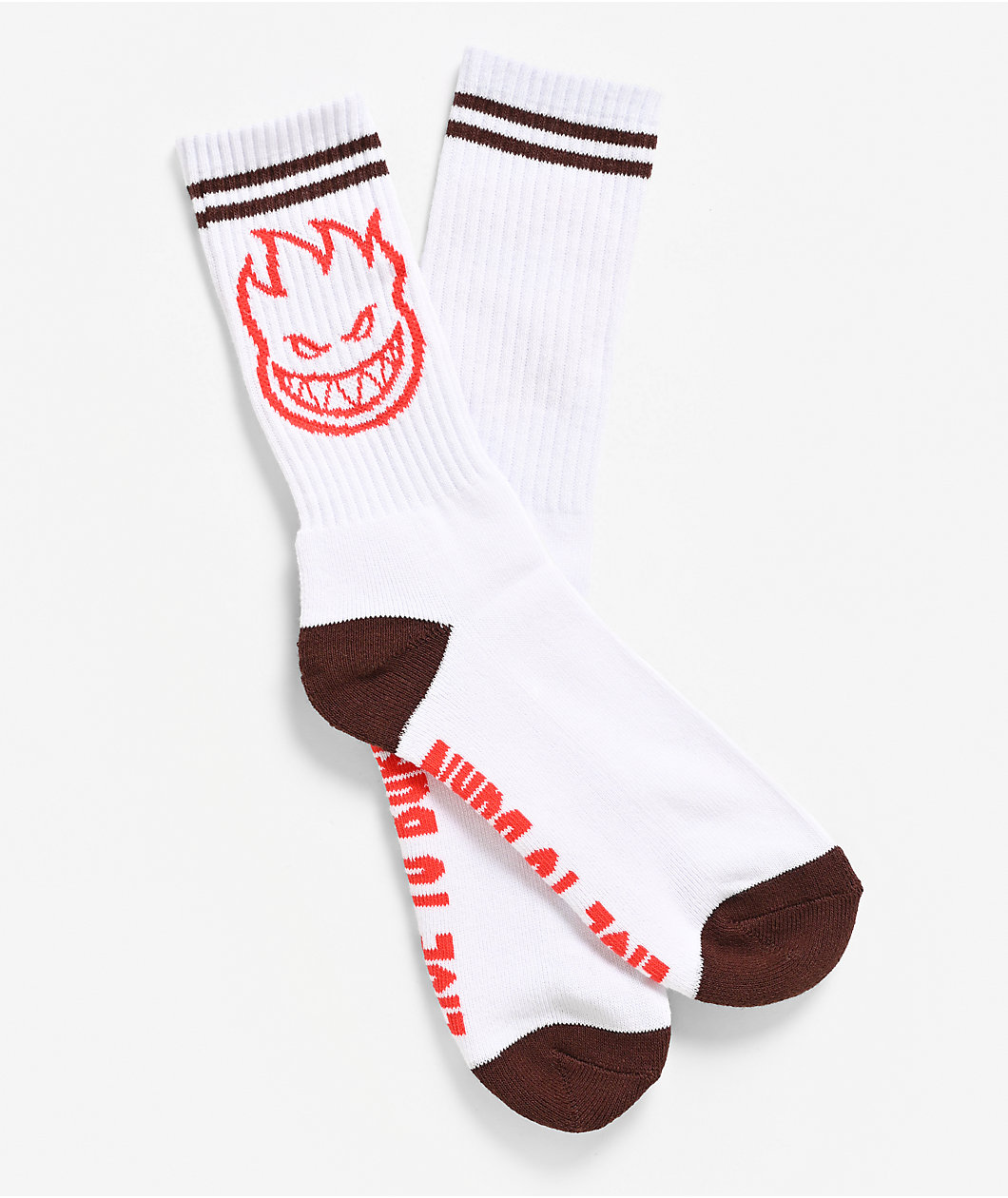 Spitfire Bighead White Crew Socks
