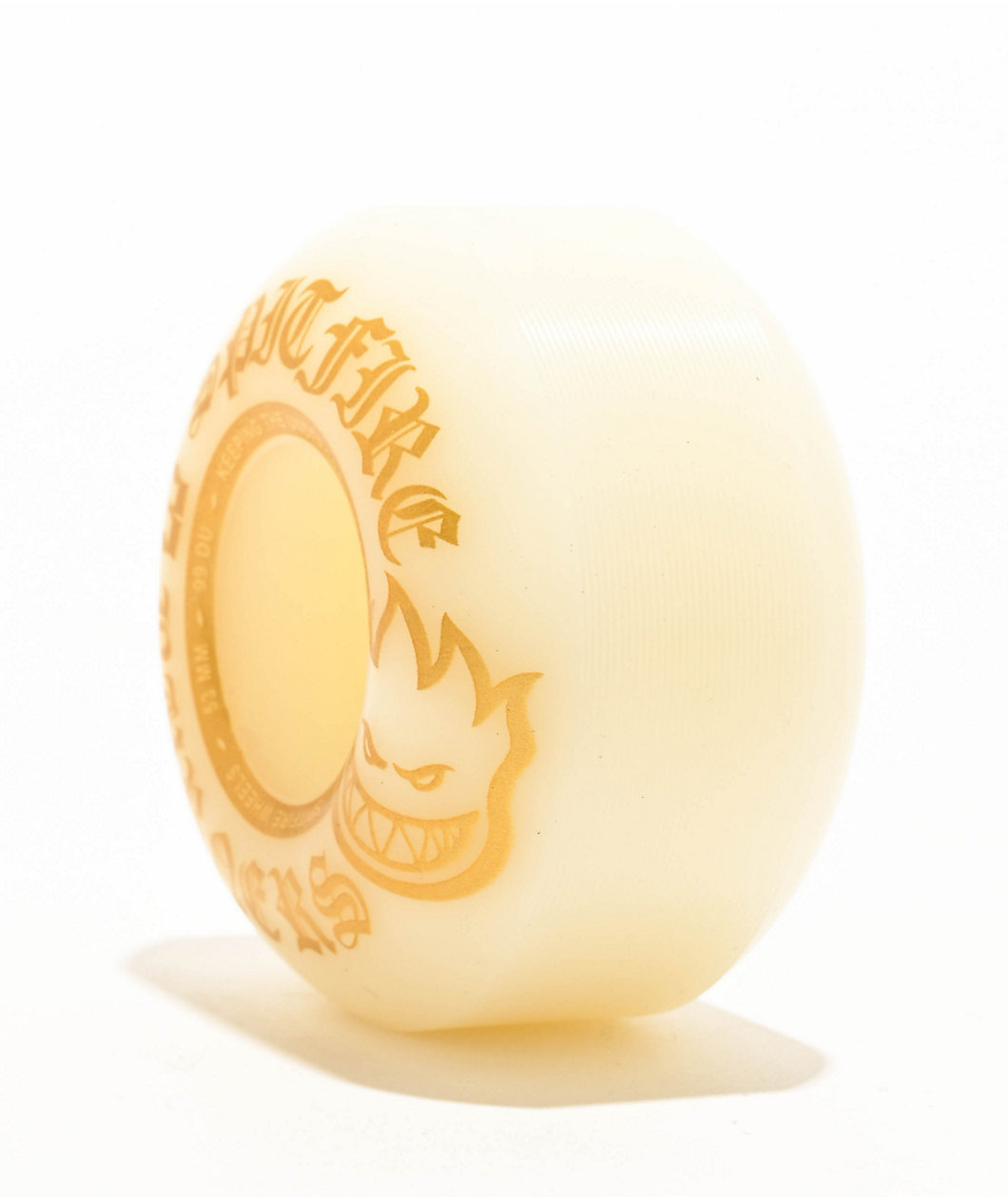 Spitfire Burner White & Gold 53mm 99a Skateboard Wheels