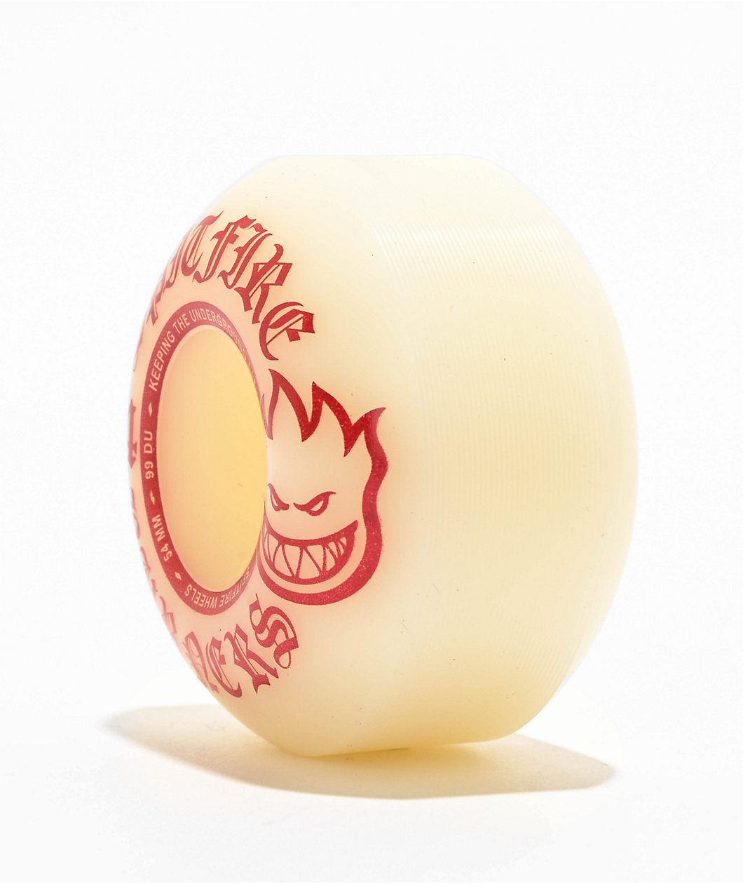 Spitfire Burner White & Red 54mm 99a Skateboard Wheels