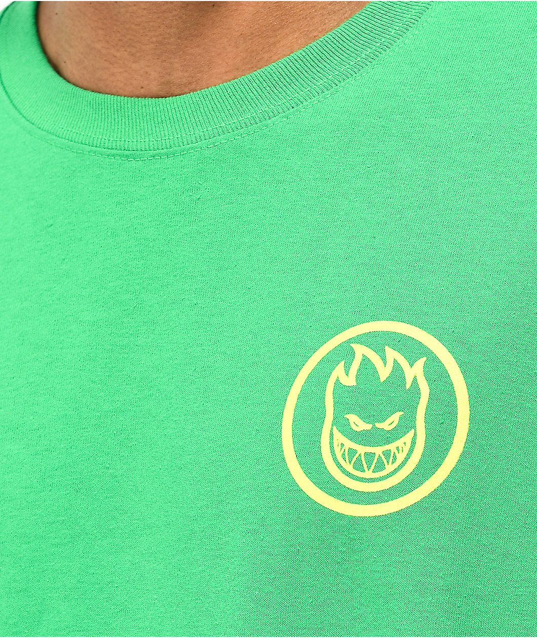 Spitfire Camo Classic Swirl Logo Green Long Sleeve T-Shirt