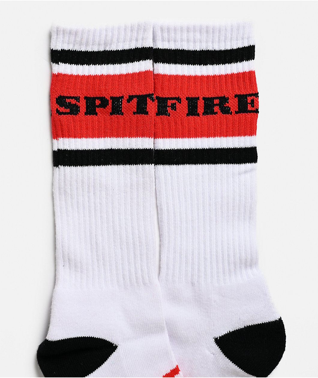 Spitfire Classic 87 Big Head White Crew Socks