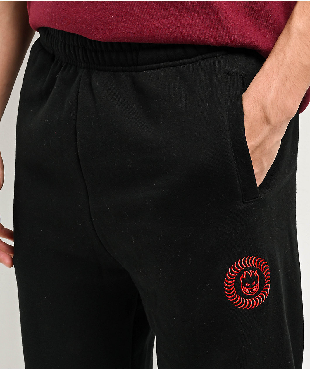 Spitfire Classic Overlay Black Sweatpants