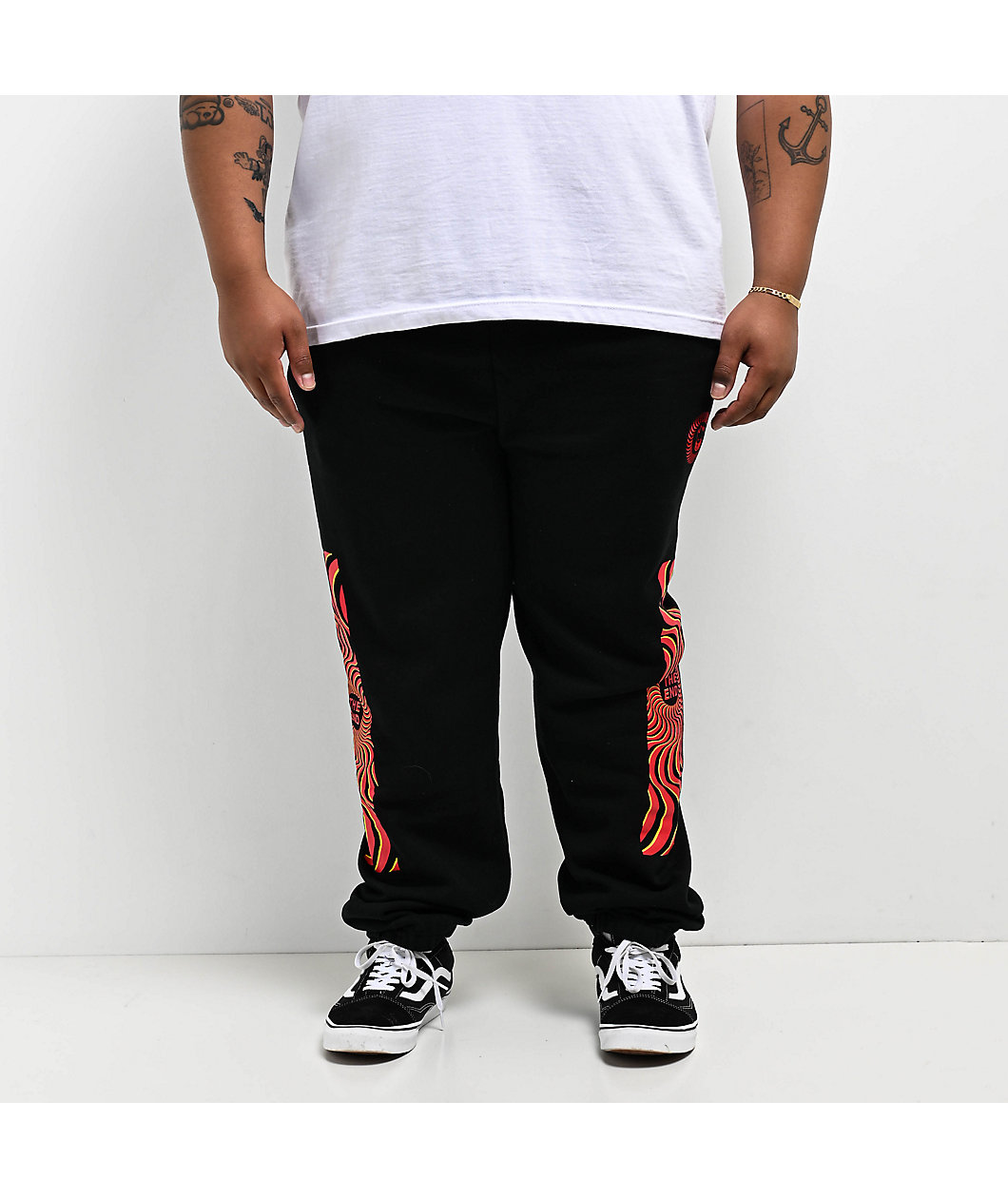 Spitfire Classic Overlay Black Sweatpants