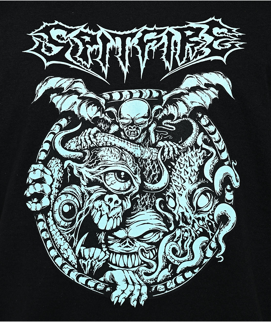 Spitfire Demon Gate Glow In The Dark Black T-Shirt
