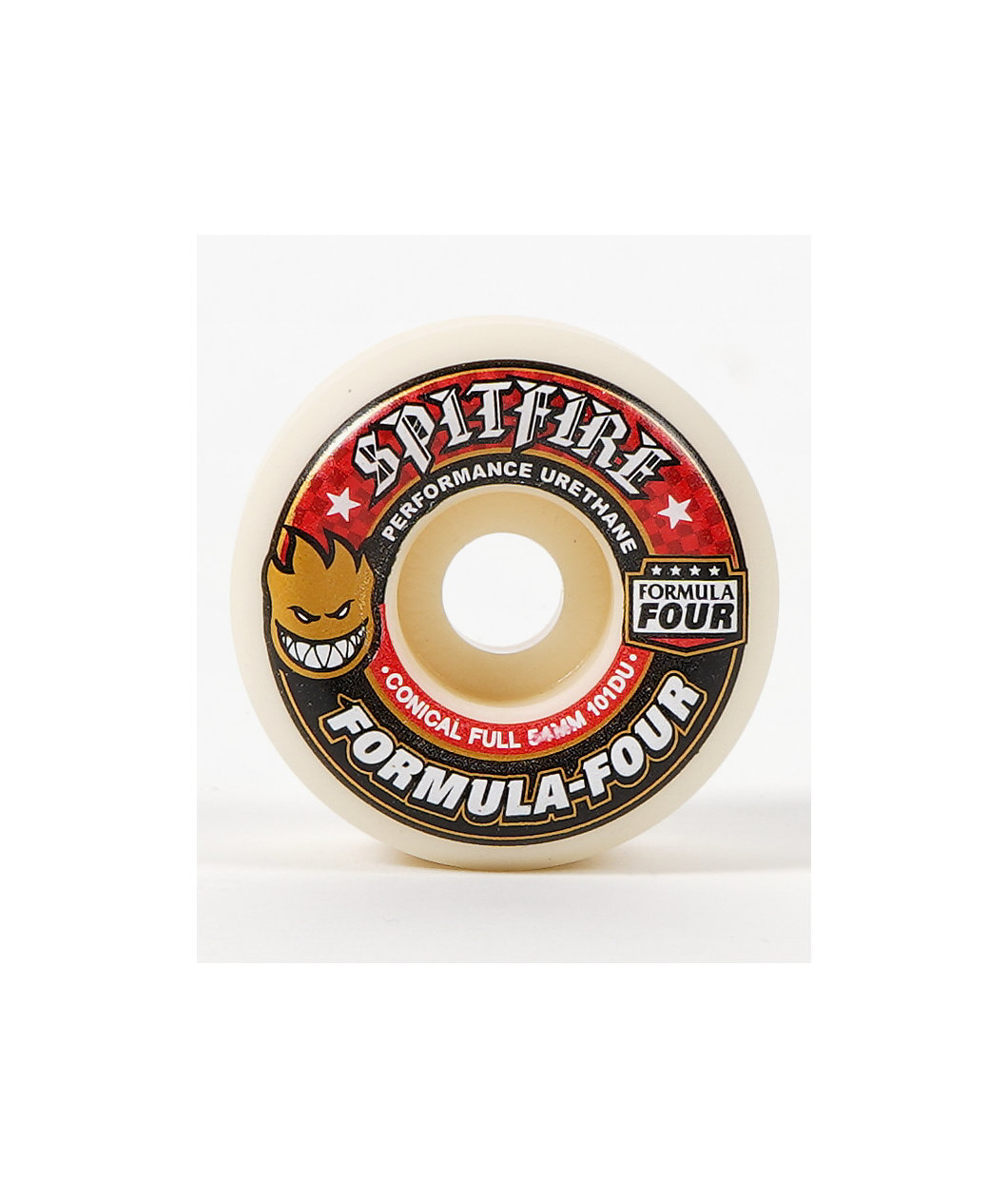 Spitfire Formula Four Conical Full 54mm 101a White Skateboard Wheels