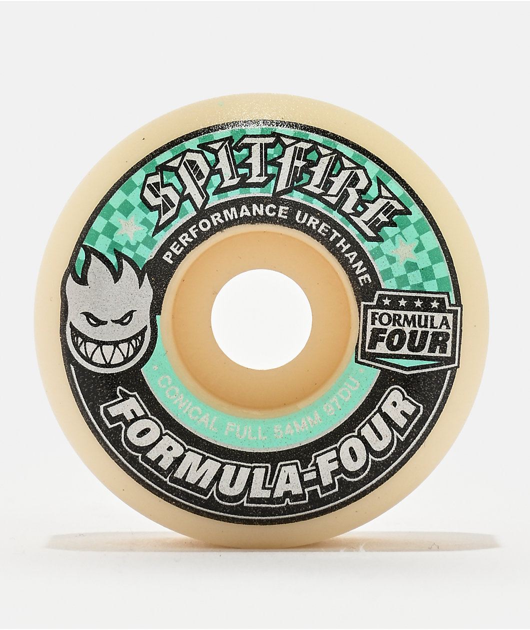 Spitfire Formula Four Conical Full 54mm 97a White Skateboard Wheels