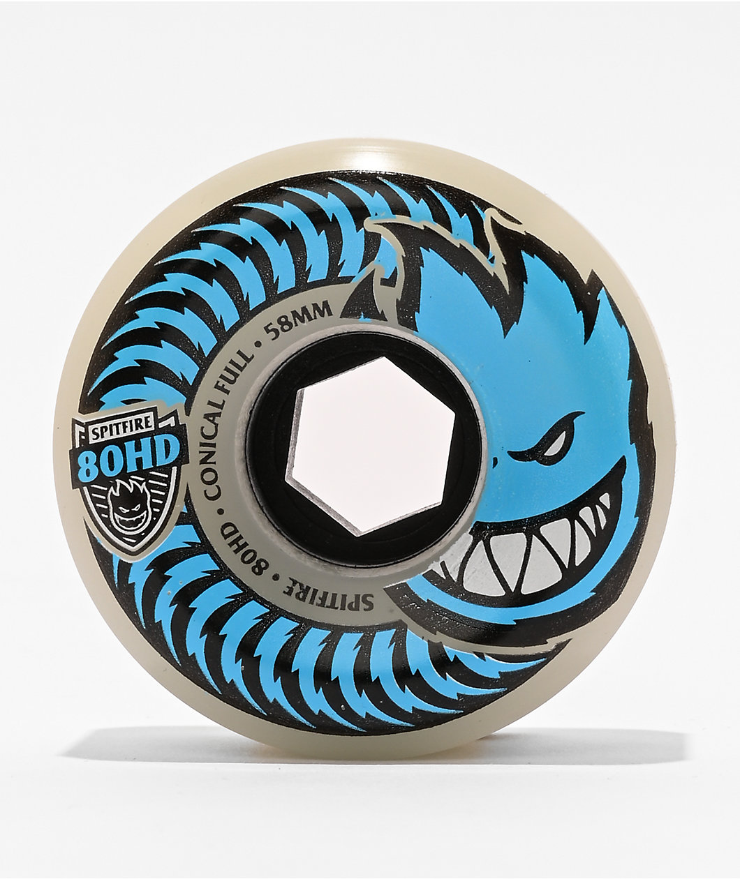 Spitfire Formula Four Conical Full 58mm 80a Grey Cruiser Skateboard Wheels