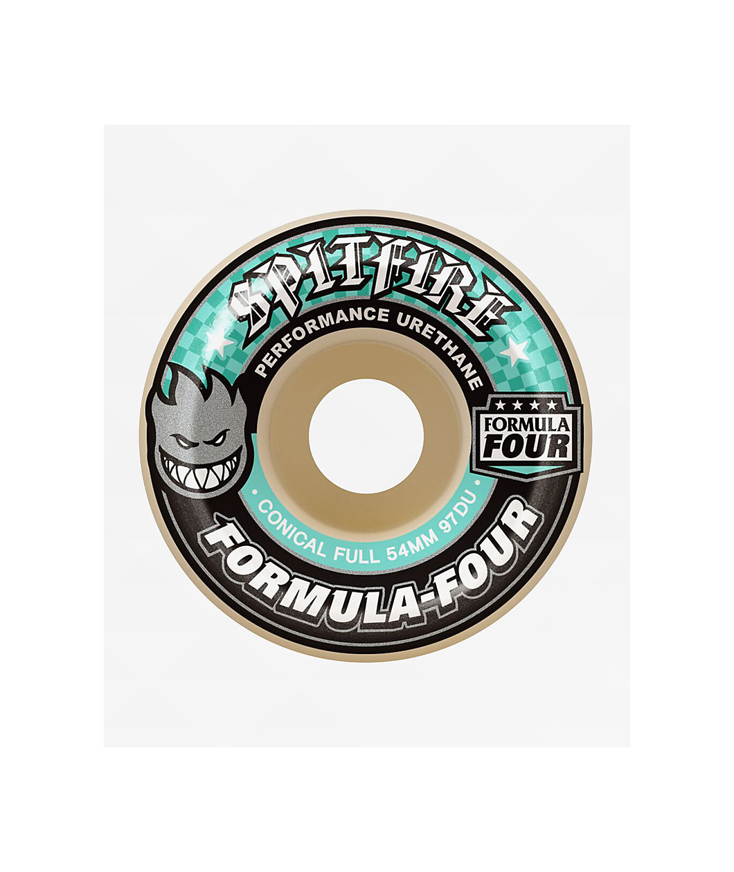 Spitfire Black Formula Four Conical 56mm Skateboard Wheels