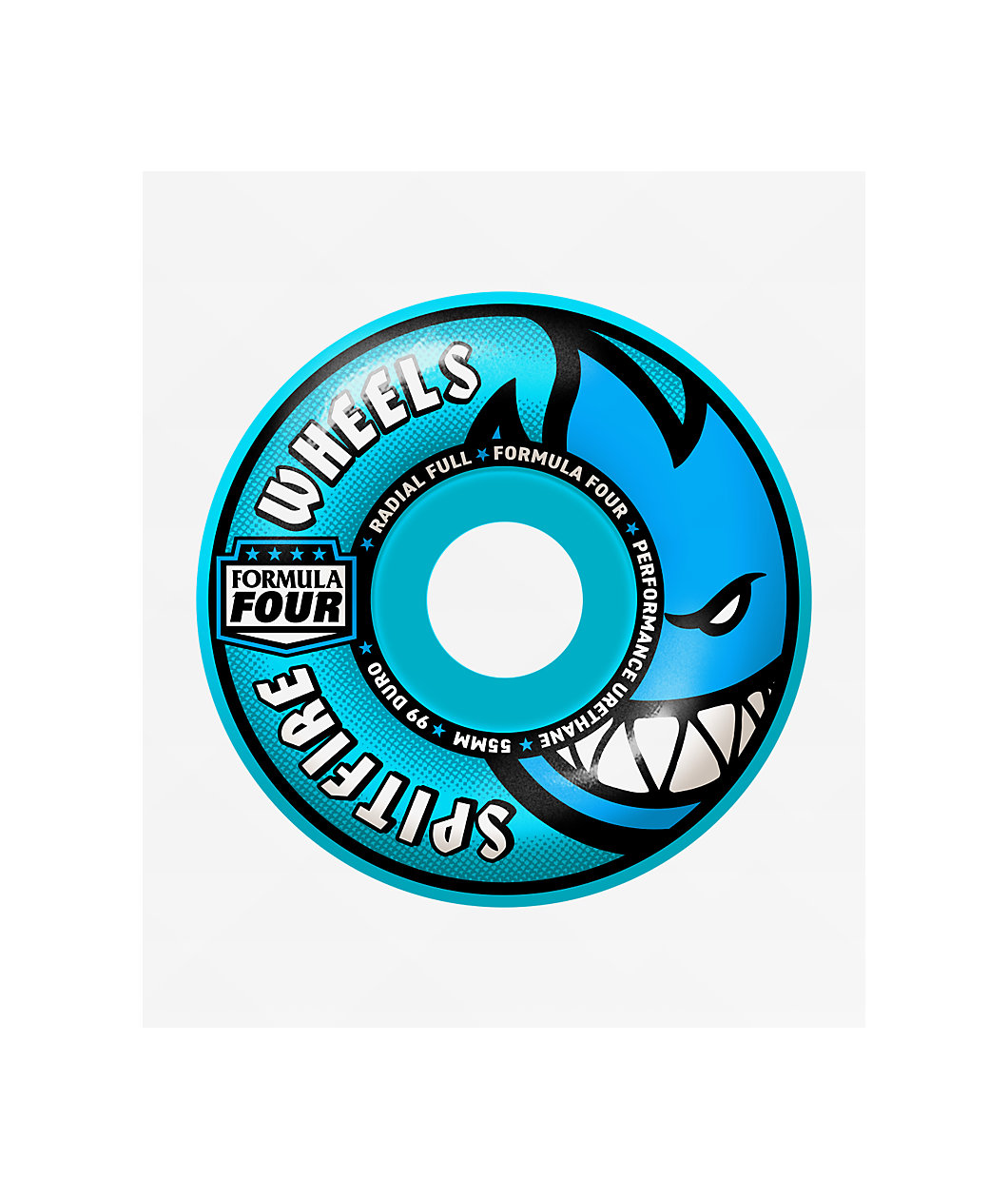 Spitfire Formula Four Radial Full 55mm 99a Blue Skateboard Wheels