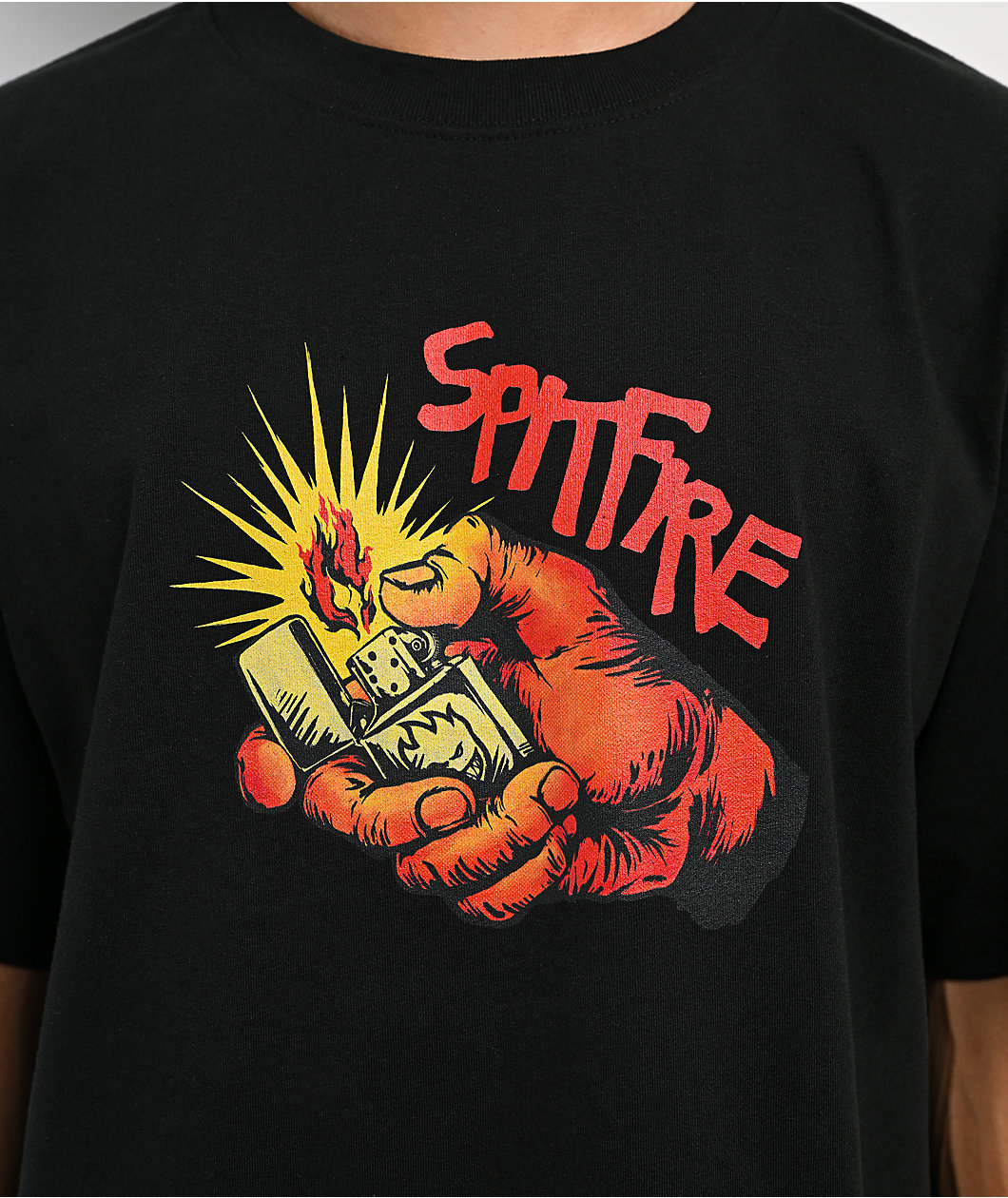 Spitfire Light Em' Up Black T-Shirt
