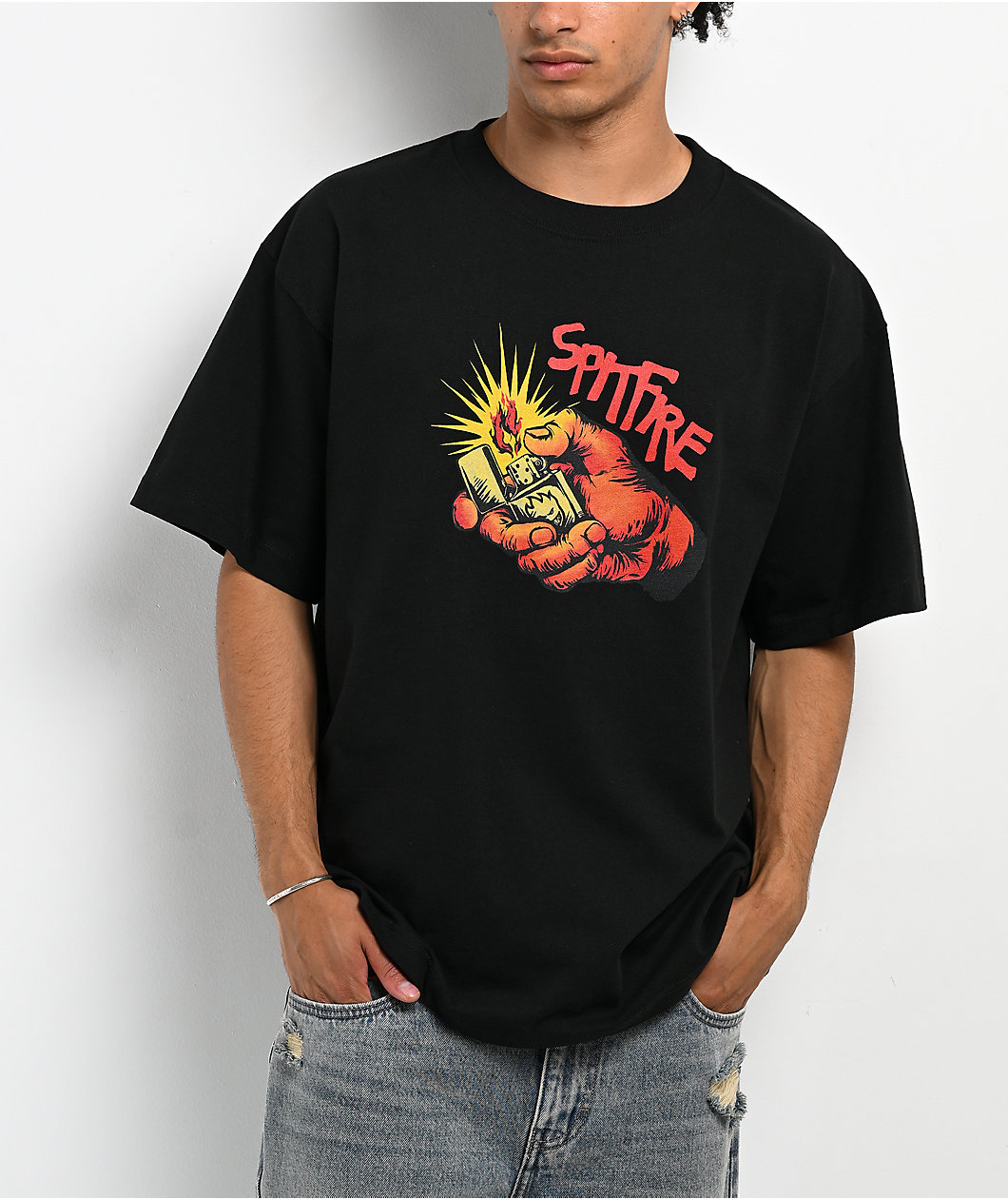 Spitfire Light Em' Up Black T-Shirt