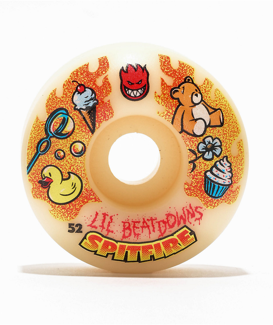 Spitfire Lil Beatdowns Formula Four 52mm 99a White Classic Skateboard Wheels