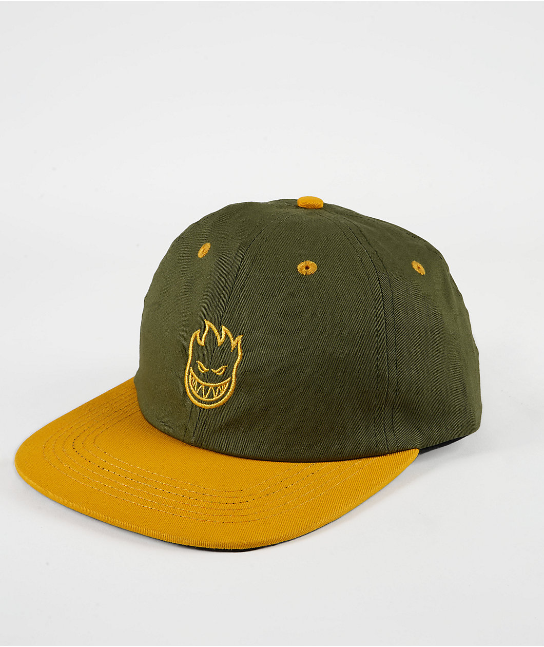 Spitfire Lil Bighead Olive & Gold Strapback Hat