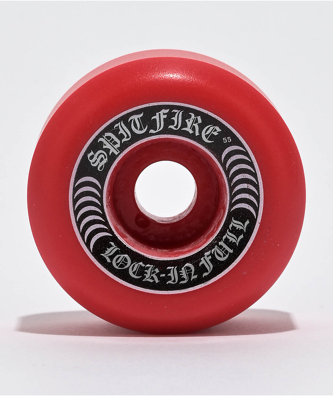 Spitfire Lock In Full Formula Four 55mm 99a Red Conical Skateboard Wheels