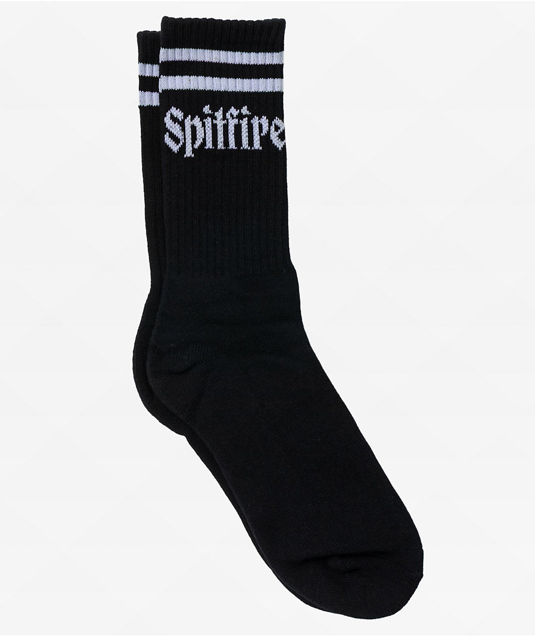 Spitfire Molotov Script Black Crew Socks