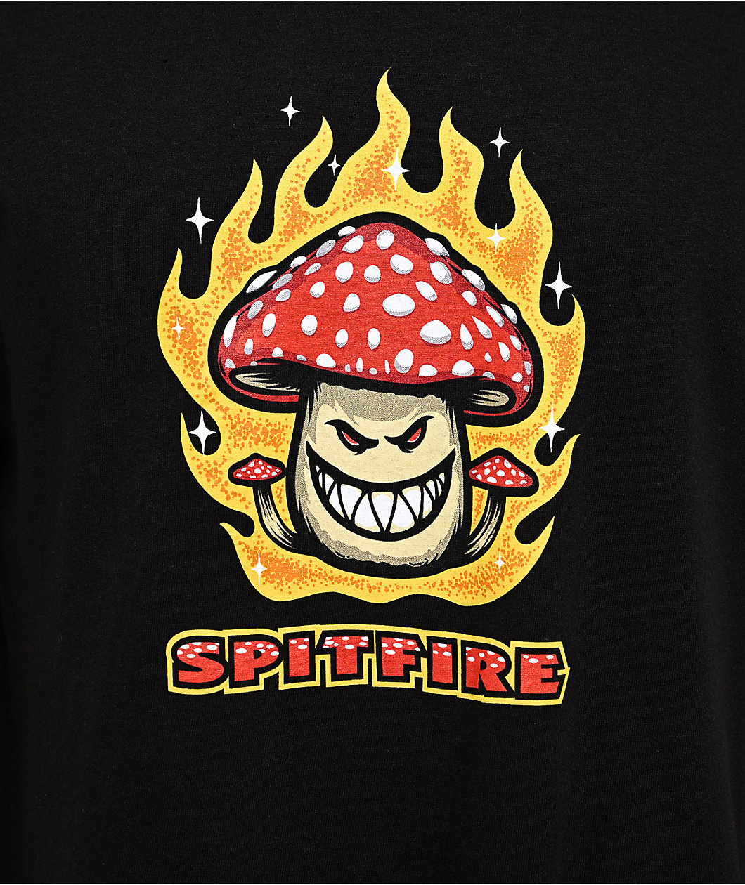 Spitfire Mushroom Bighead Black T-Shirt